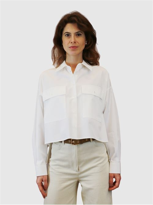 Camicia crop in popeline con tasche MAXMARA WEEKEND | 2415111011600001